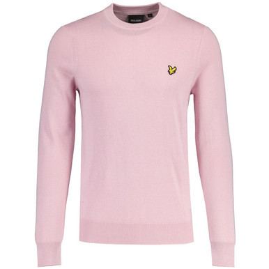 Lyle & Scott Cotton Knit Crew Neck Jumper Pink