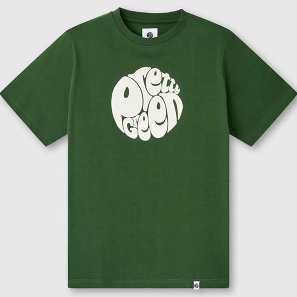 Pretty Green Gillespie Logo T-Shirt in Forest Green