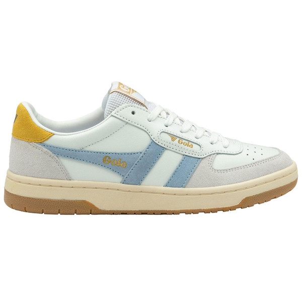 Gola Classics Hawk Women's Retro Trainers in White, Air and Pollen CLB336XE