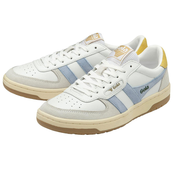 Gola Classics Hawk Women's Indie Trainers in White, Air and Pollen CLB336XE