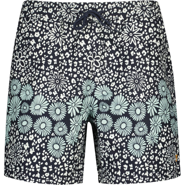 farah vintage mens colbert retro floral print drawstring swim shorts true navy