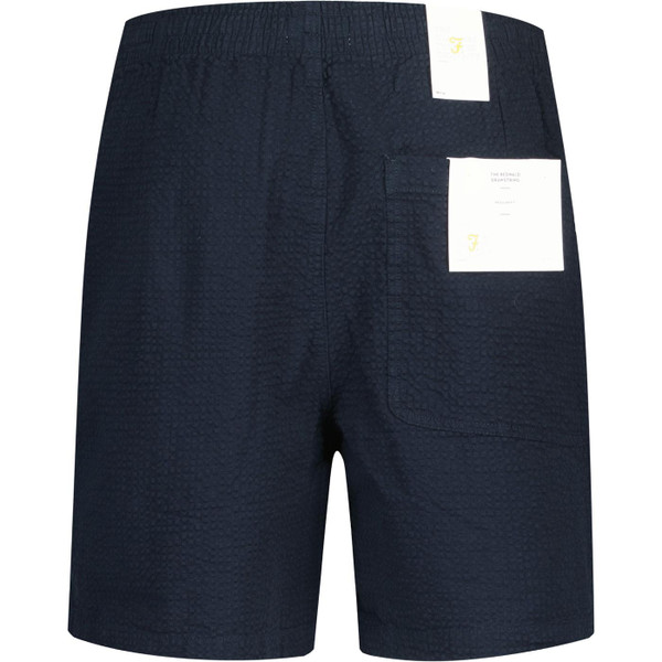 farah vintage mens redwald drawstring waffle swim shorts navy