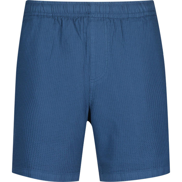 farah vintage mens redwald drawstring waffle swim shorts cold metal blue 