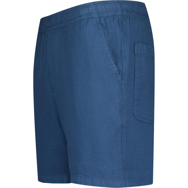 farah vintage mens redwald drawstring waffle swim shorts cold metal blue
