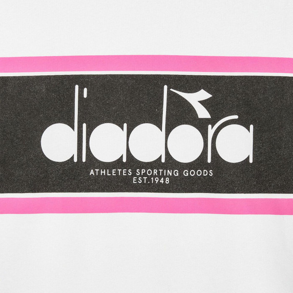Diadora Retro 80s Logo Sweatshirt in Optical White 502.181446 20002