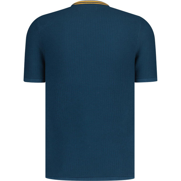 original penguin mens mod twin tipped textured knit tshirt teal