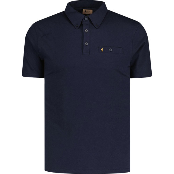 gabicci vintage ladro plain jersey button down polo navy