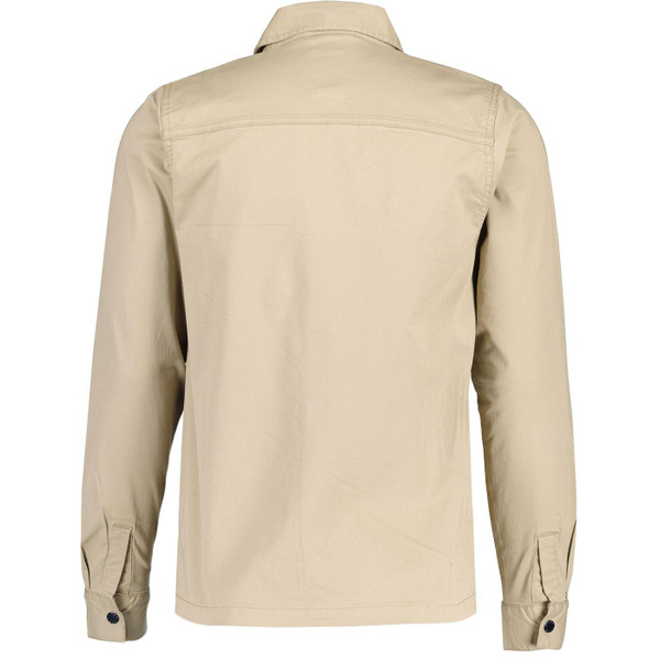 Luke Corinth Mod Military Zip Through Shirt Jacket in Sand M780703