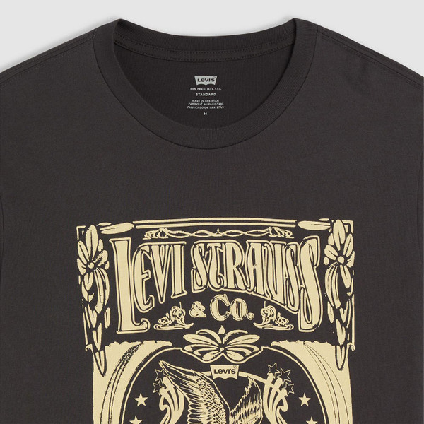 Levi's Brin Music Inspired Retro T-shirt in Phantom Black