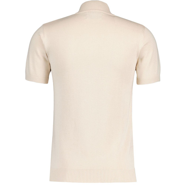 Madcap England Lytton Short Sleeve Retro Knitted Cycling Top in Birch MC1125