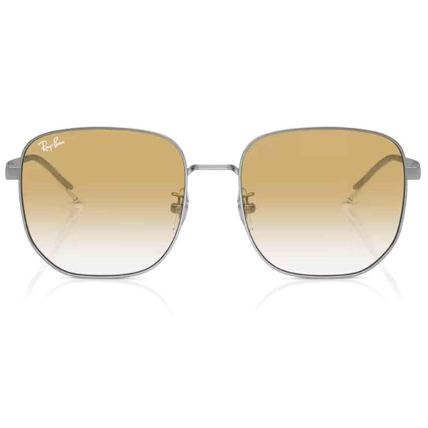 Ray-Ban RB3713D 003/2Q Retro 70s Sunglasses in Silver with Clear Gradient Yellow Lens