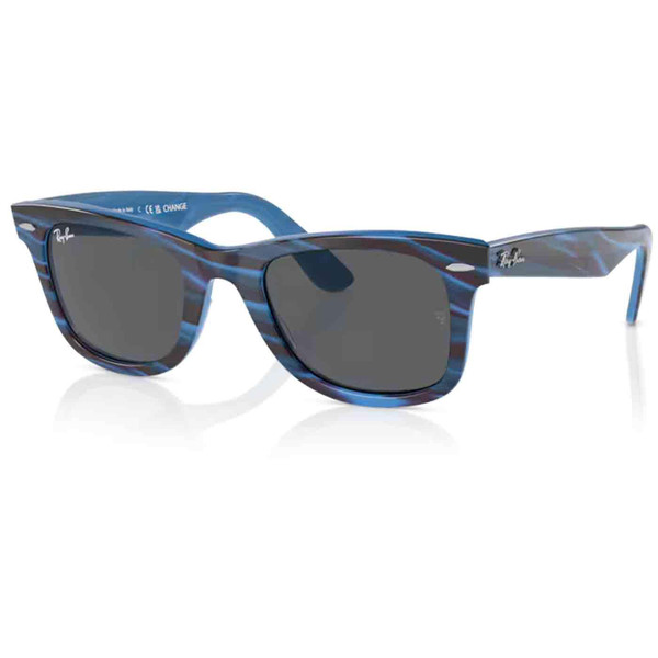 Ray-Ban Change Collection Retro Wayfarer Sunglasses in Photo Stripe Blue RB2140 1409B1 Ray-Ban Change Collection Retro Wayfarer Sunglasses in Photo Stripe Blue RB2140 1409B1