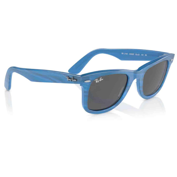 Ray-Ban Change Collection Retro Wayfarers in Photo Stripe Blue RB2140 1409B1 Ray-Ban Change Collection Retro Wayfarers in Photo Stripe Blue RB2140 1409B1