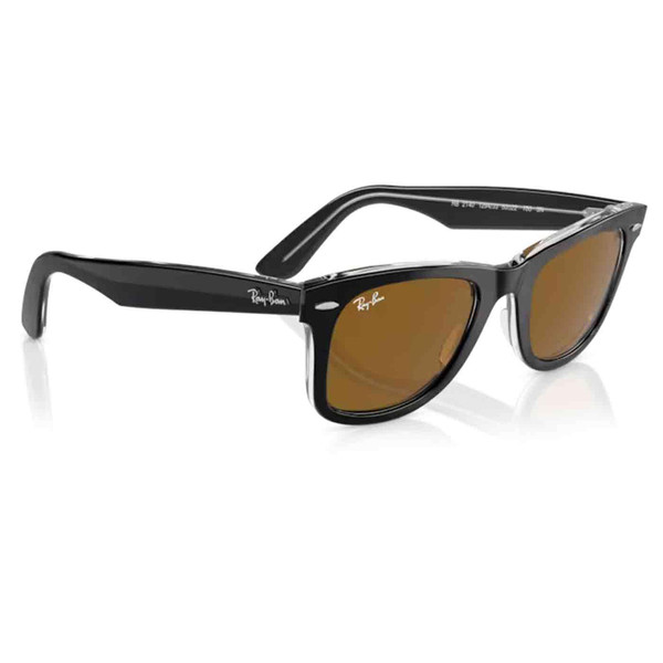 Ray-Ban Retro Wayfarer Sunglasses in Black on Transparent RB2140 12943350