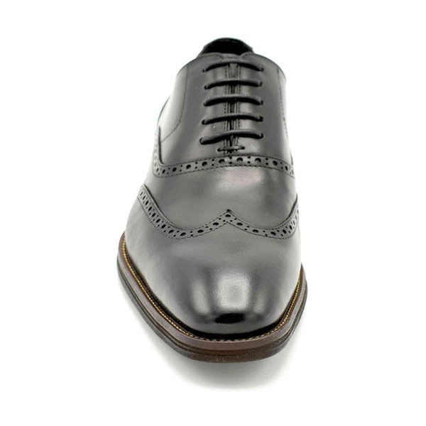 Paolo Vandini Newton Mod Oxford Wingtip Brogues in Black