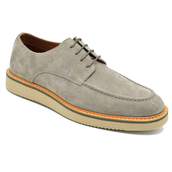 Paolo Vandini Nash Apron Suede Shoes in Grey