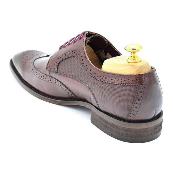 Paolo Vandini Gerard Retro Wingtip Brogue Derby Shoes in Wine