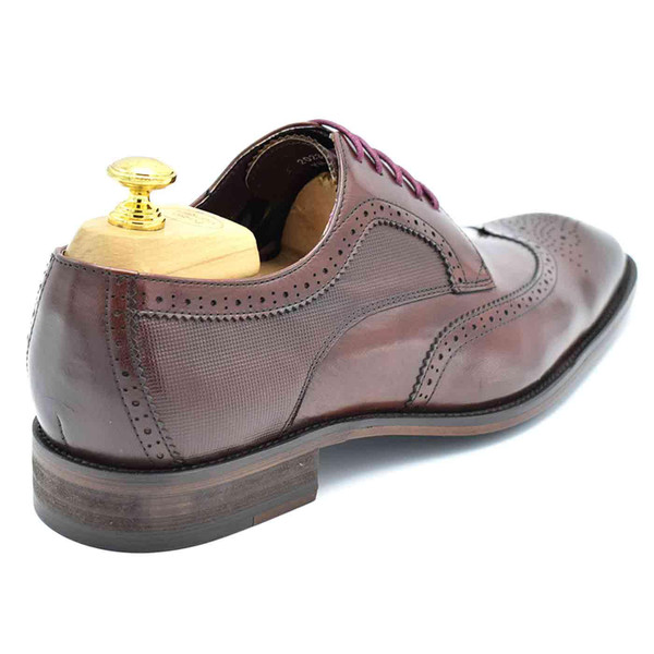 Paolo Vandini Gerard Mod Wingtip Brogue Derby Shoes in Wine