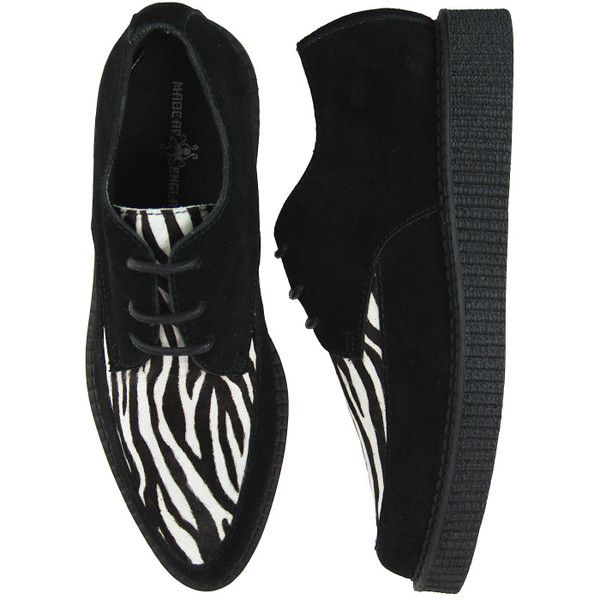 Madcap England Rocket Womens Zebra Retro Teddy Girl Creepers
