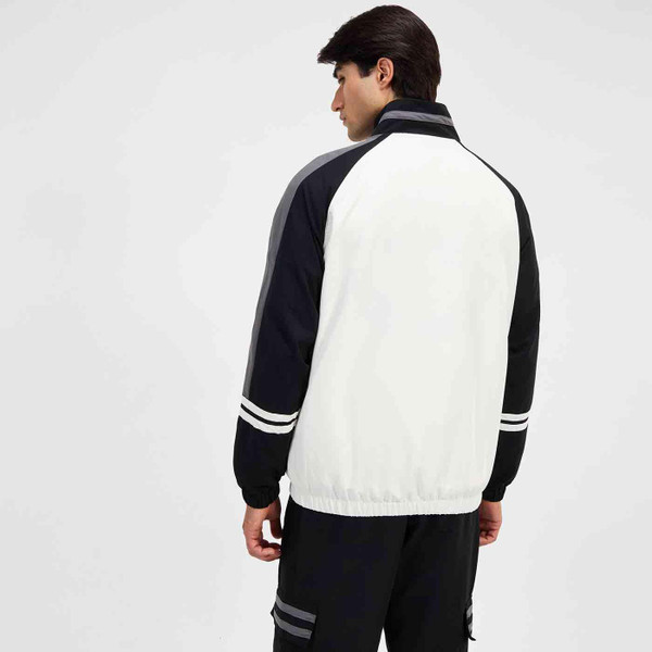 Ellesse Strovina 90s Track Jacket in Off White
