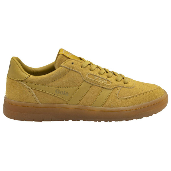 Gola Classic Men's Hawk Suede 86 Retro Trainers in Tobacco Yellow CMB571CF