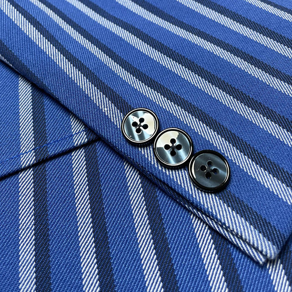 Madcap England Backbeat Double Breasted Men's Boating Blazer in Classic Blue MC1013