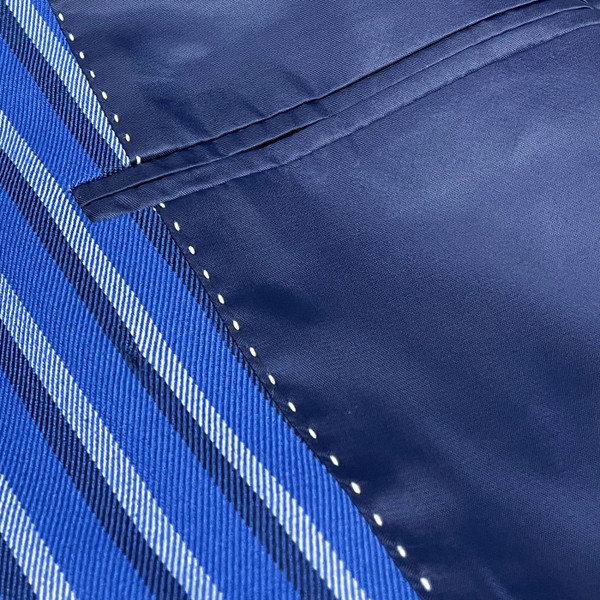 Madcap England Backbeat Double Breasted Retro Men's Boating Blazer in Classic Blue MC1013