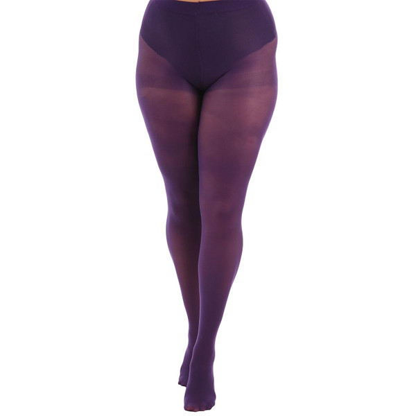 Pamela Mann Womens Coloured Retro Tights in Purple	