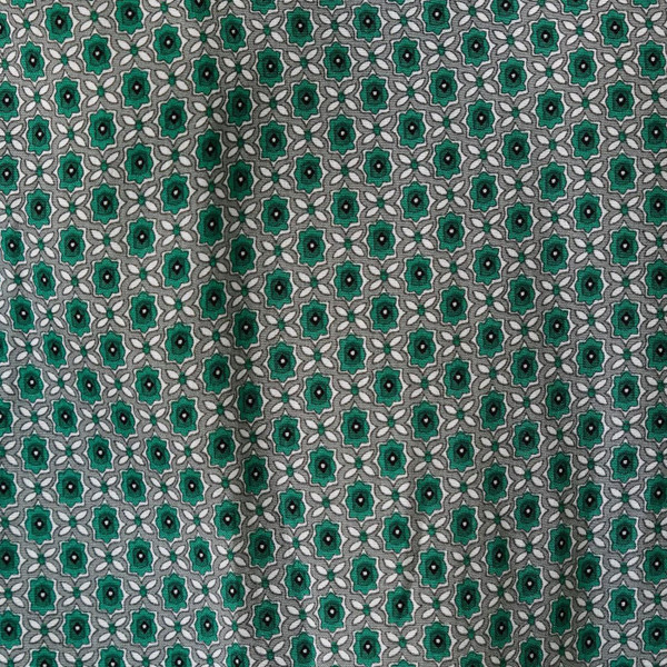 Louche Mellie Retro 70s Flower Tile Blouse Top