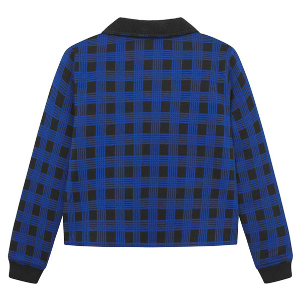Mademoiselle Yeye Rebel Riffmaster Retro Blue Buffalo Check Jacket 42605