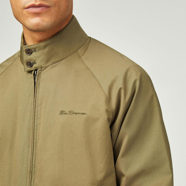 Ben Sherman Signature Mod Harrington Jacket in Camouflage Green 1012350 072
