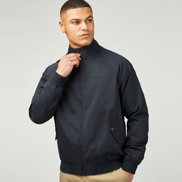 Ben Sherman Mod Signature Harrington Jacket in Dark Navy 1012350 025