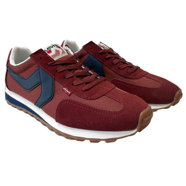 Levi's Stryder Men's Retro Trainers in Bordeaux D77180013