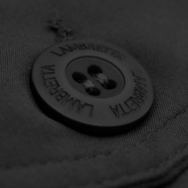 Lambretta Button on Lambretta Shower Resistant Harrington Jacket in Black