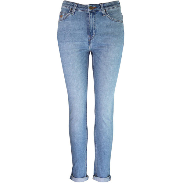 lee womens scarlett high waist skinny jeans light flight blue