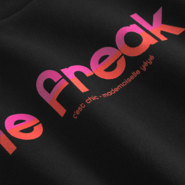 Mademoiselle Yeye Le Freak C'est Chic Sweatshirt in Black