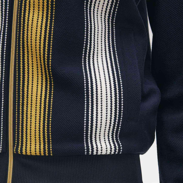 Fred Perry Ombre Stripe Funnel Neck Track Jacket in Navy J8561 608