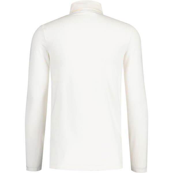 fila vintage mens neil 60s retro zip roll neck long sleeve jersey top gardenia