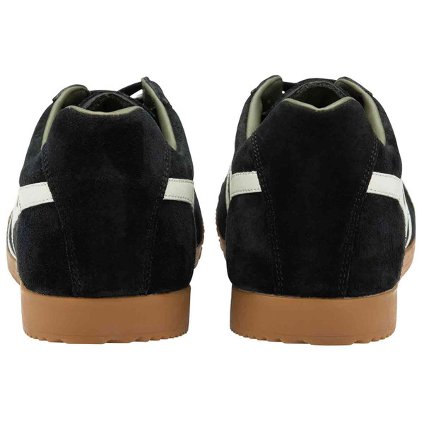 Gola Classics Harrier Suede Indie Trainers in Black and Off White CMA192BW