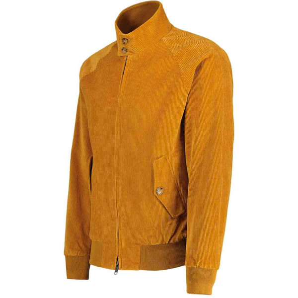 Baracuta G9 Unpadded Cord Harrington in Honey