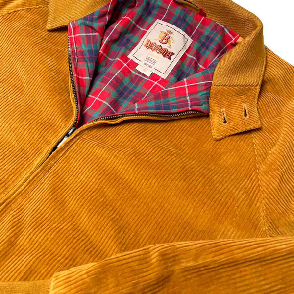 Baracuta G9 Cord Unpadded Harrington Jacket in Honey