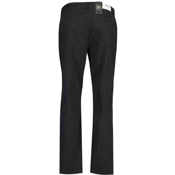 Elm Farah Men's Stretch Twill Chino Trousers in Black