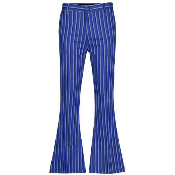 Madcap England Classic Blue Mod Stripe Flared Trousers MC1014