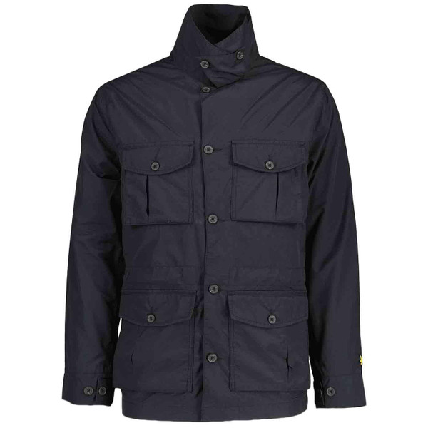 Lyle & Scott Cargo Pocket Military Field Jacket in Black