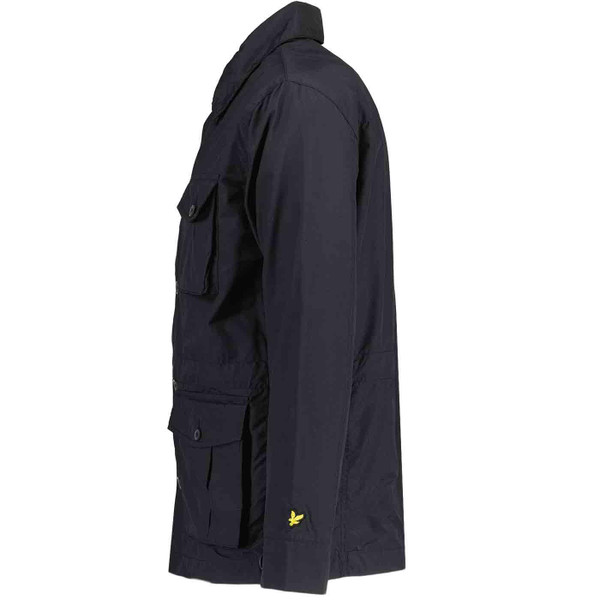 Lyle & Scott Men's Cargo Pocket Military Field Jacket in Black