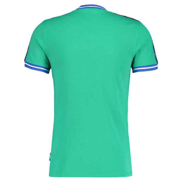 Umbro Centenary Infilled Logo Retro 1970s Taped Sleeve Tee in Peppermint Green