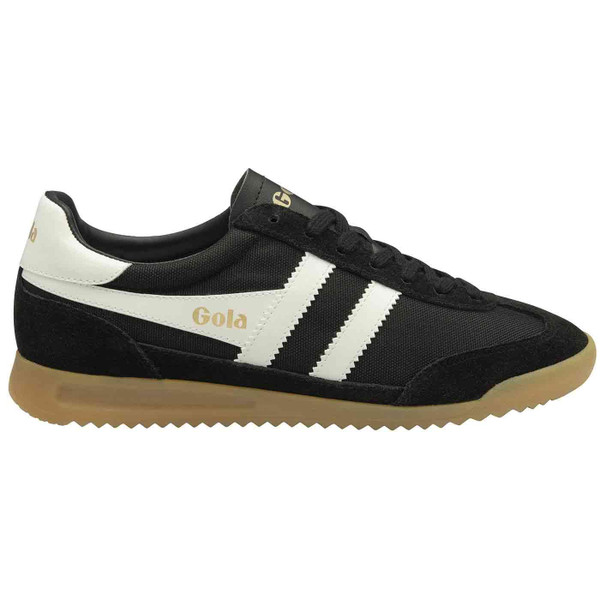 Gola Classics Tornado Retro Nylon Weave Trainers in Black/Off white CMB623BW