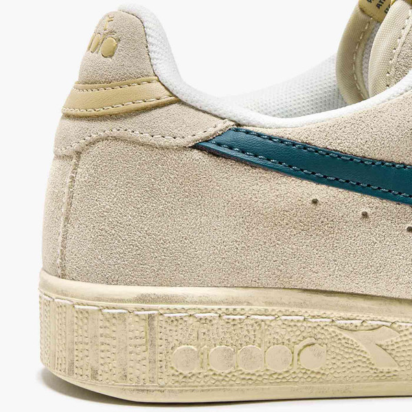 Diadora Game L Low Men's Suede Waxed Trainers in Cloud Cream
