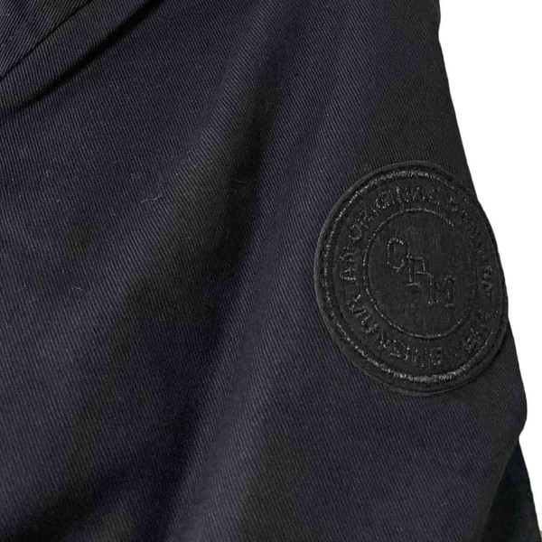 Original Penguin Men's Retro Twill Sherpa Jacket in Black