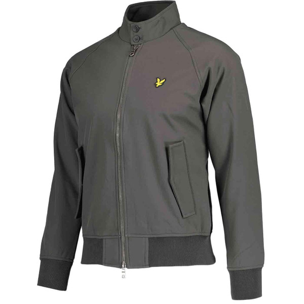 Lyle and Scott Mod Softshell Harrington Jacket in Gunmetal Grey